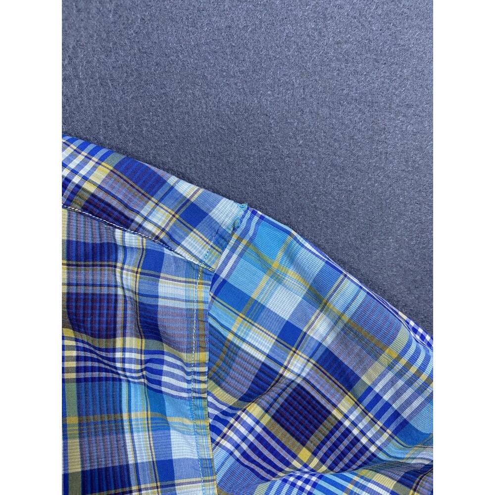 BARBOUR L94716 Men's Multicolor Gerald Tailored Fit Madras Sport Shirt Size 3XL - Picture 8 of 10